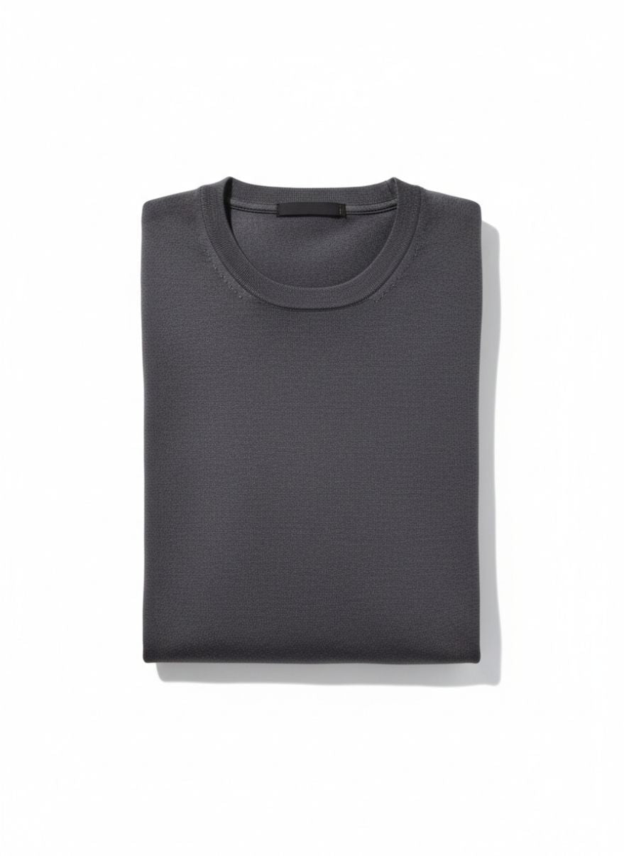 Mercerized Cotton Crewneck