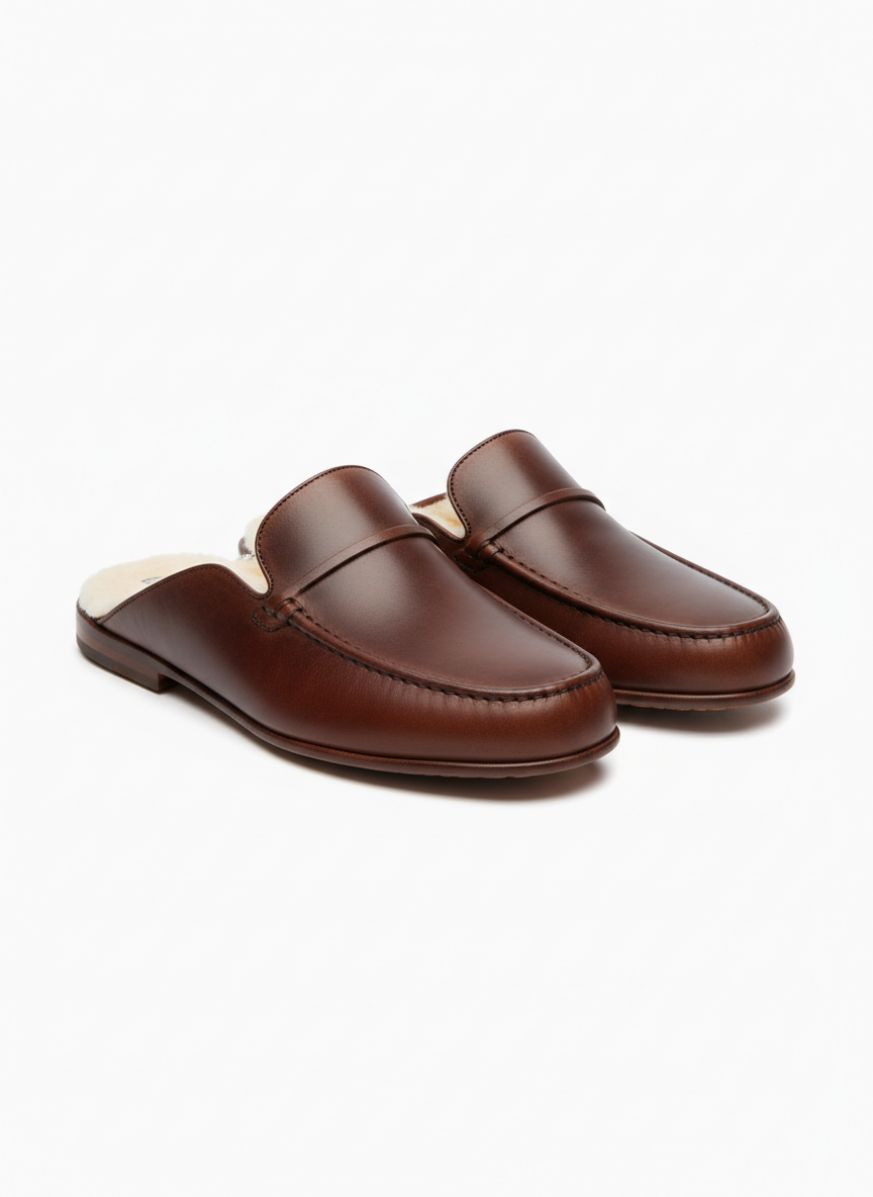 Nappa Leather House Slippers